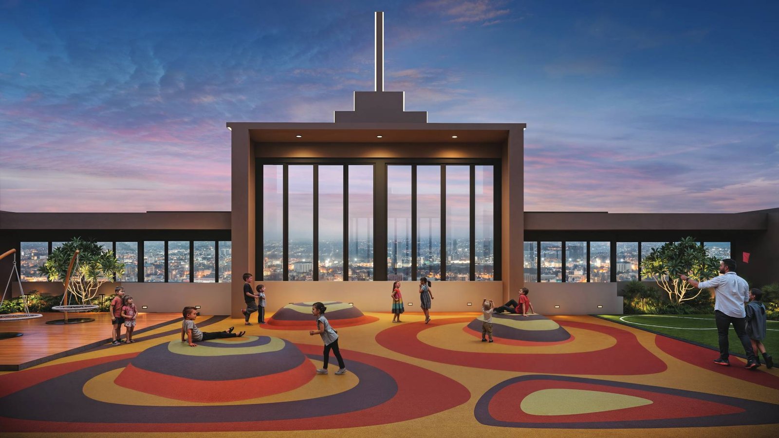 Dream Velmore rooftop kids play area
